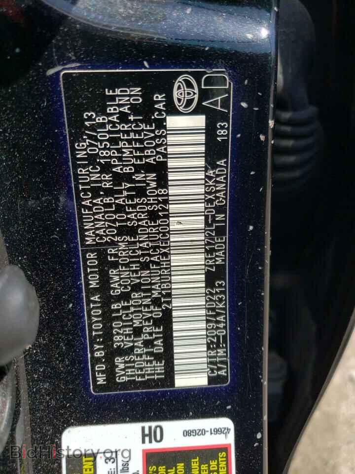2014 TOYOTA COROLLA - VIN: 2T1BURHEXEC001218 - Photo 13