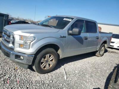 2017 Ford F-150 Supercrew, серебристый — VIN 1FTEW1C82HFB11184, Copart