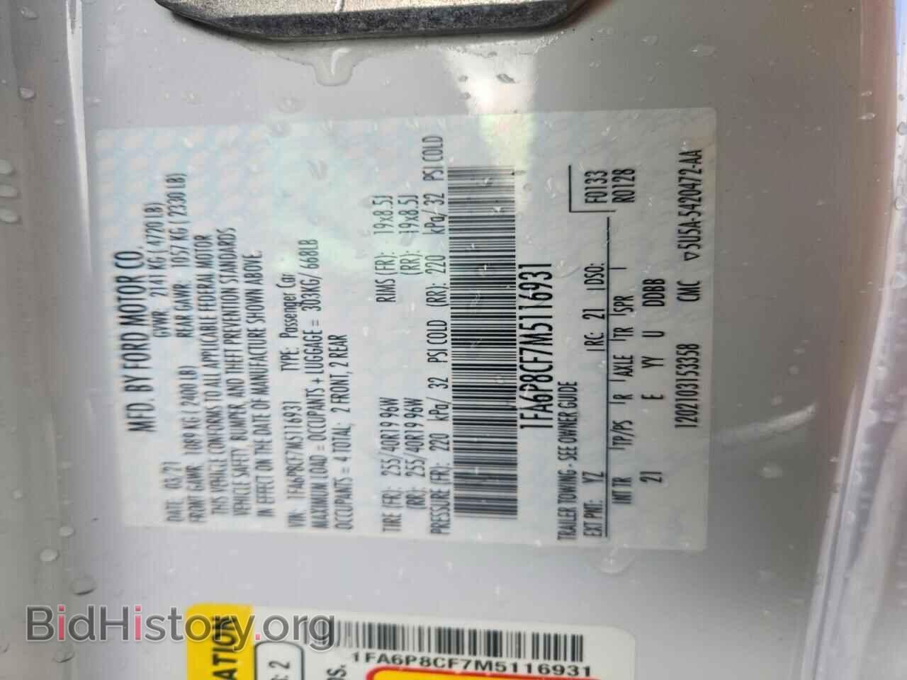 2021 FORD MUSTANG - VIN: 1FA6P8CF7M5116931 - Photo 13