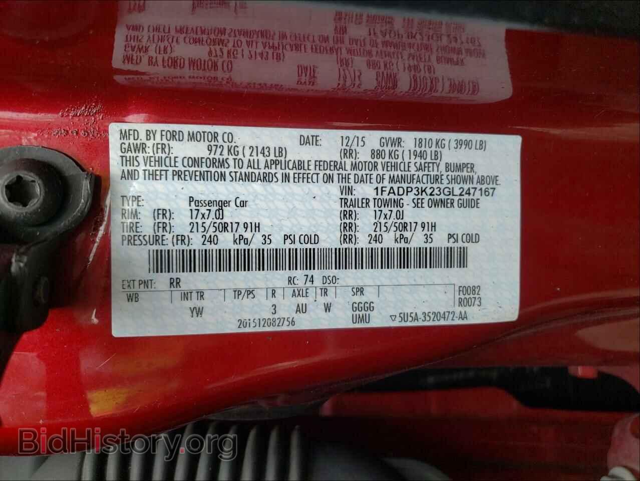 2016 FORD FOCUS - VIN: 1FADP3K23GL247167 - Photo 10