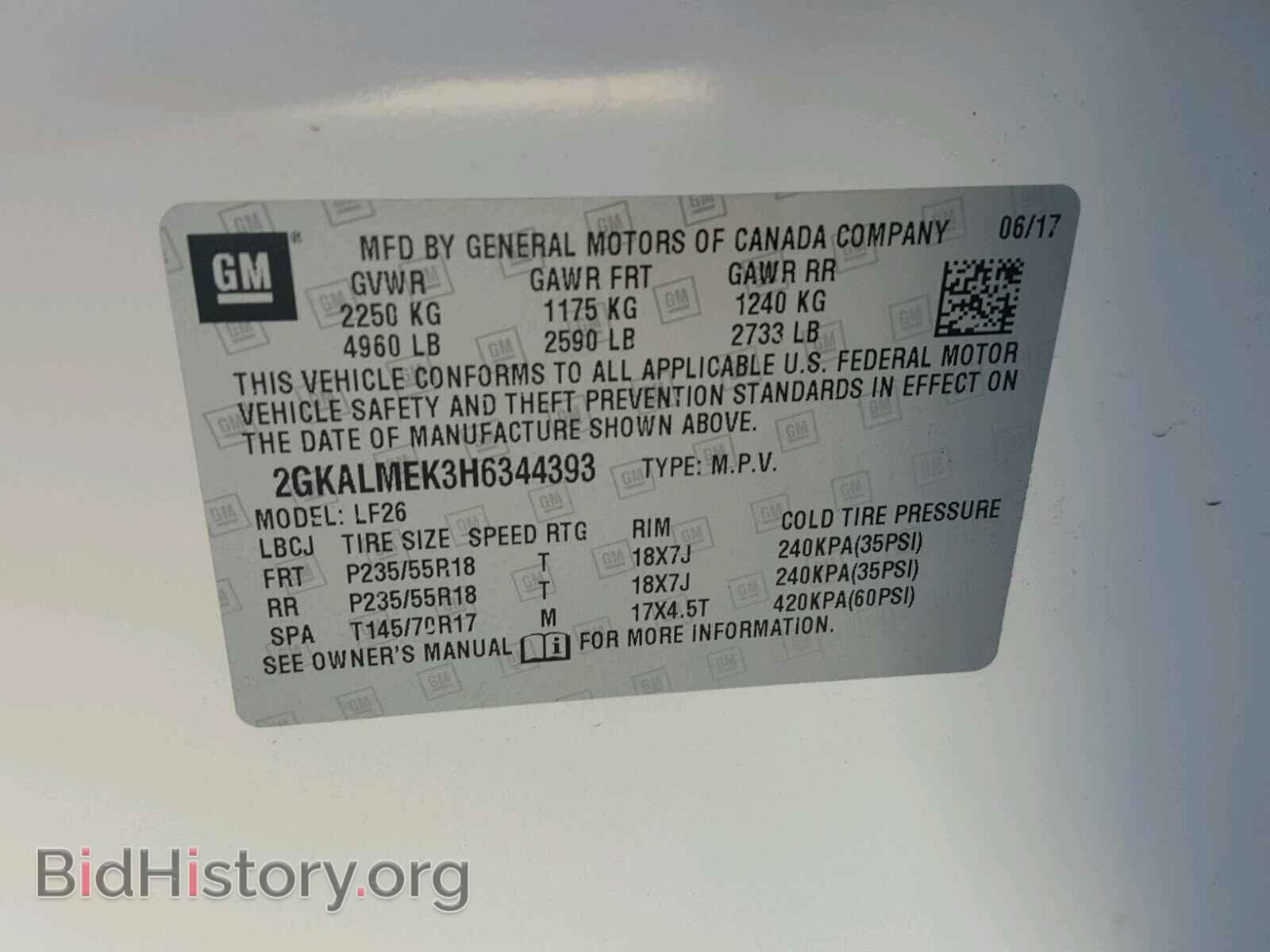 2017 GMC TERRAIN - VIN: 2GKALMEK3H6344393 - Photo 10