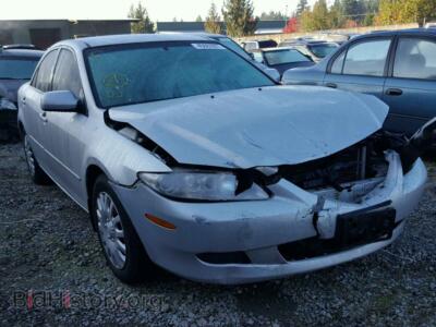 2005 Mazda 6 6 I, серебристый — VIN 1YVFP80C555M76683, Copart