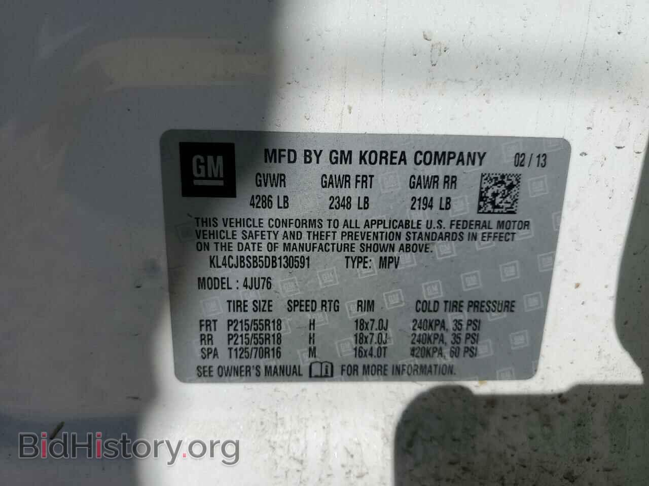 2013 BUICK ENCORE - VIN: KL4CJBSB5DB130591 - Photo 12