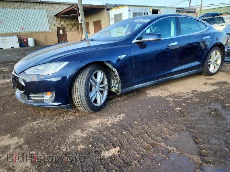 2013 Tesla MODEL S (VIN 5YJSA1CN4DFP26468) — photo 1 of 12, Copart, damage: front end