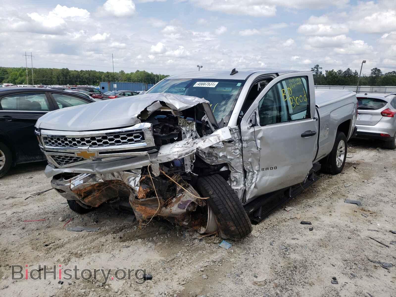 2014 CHEVROLET SILVERADO - VIN: 1GCRCREC9EZ374468 - Фото 2