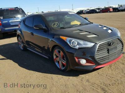 2013 Hyundai VELOSTER Veloster T, черный — VIN KMHTC6AE7DU145953, Copart