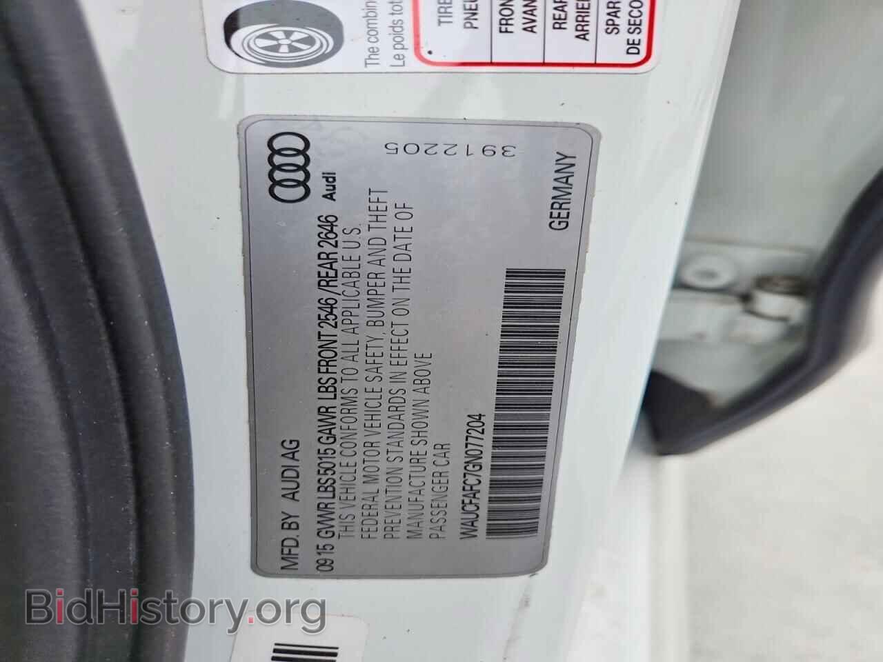 2016 AUDI A6 - VIN: WAUCFAFC7GN077204 - Фото 13