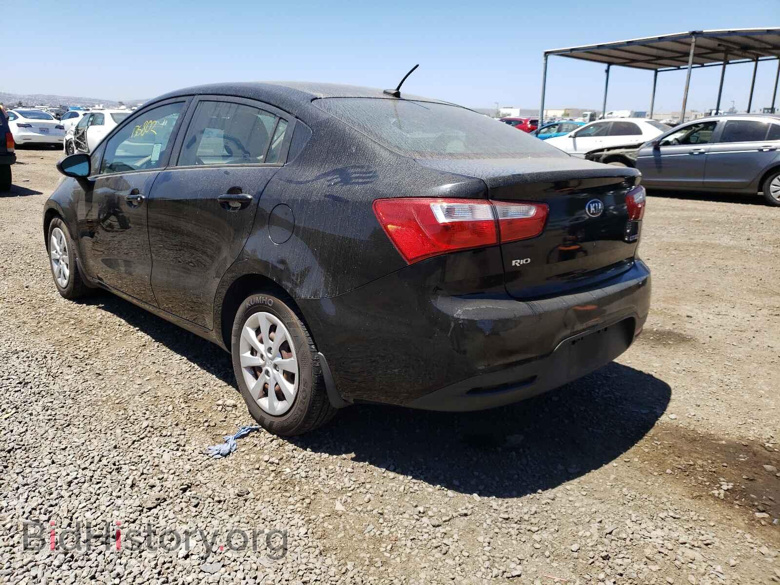 2013 KIA RIO - VIN: KNADN4A34D6141107 - Фото 3