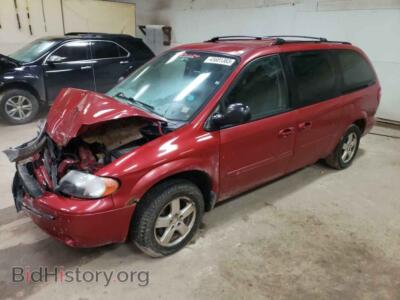 2006 Dodge CARAVAN Grand Cara, красный — VIN 2D4GP44L86R839689, Copart
