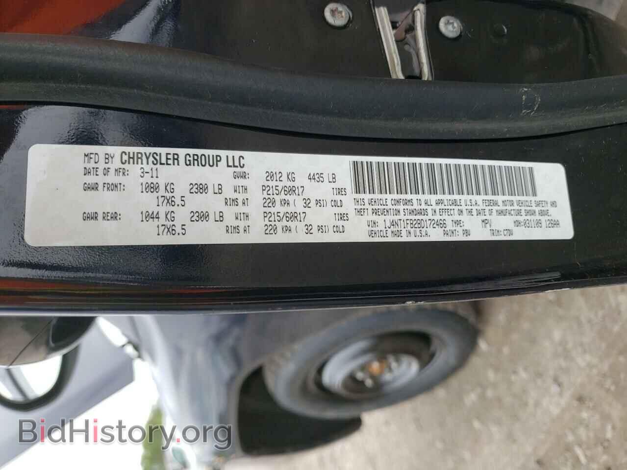 2011 JEEP COMPASS - VIN: 1J4NT1FB2BD172466 - Photo 10