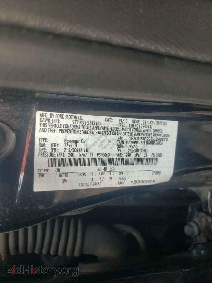 2013 FORD FOCUS - VIN: 1FADP3F22DL242872 - Фото 10