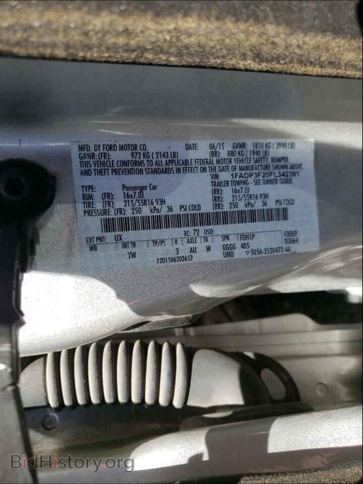2015 FORD FOCUS - VIN: 1FADP3F20FL342391 - Фото 10