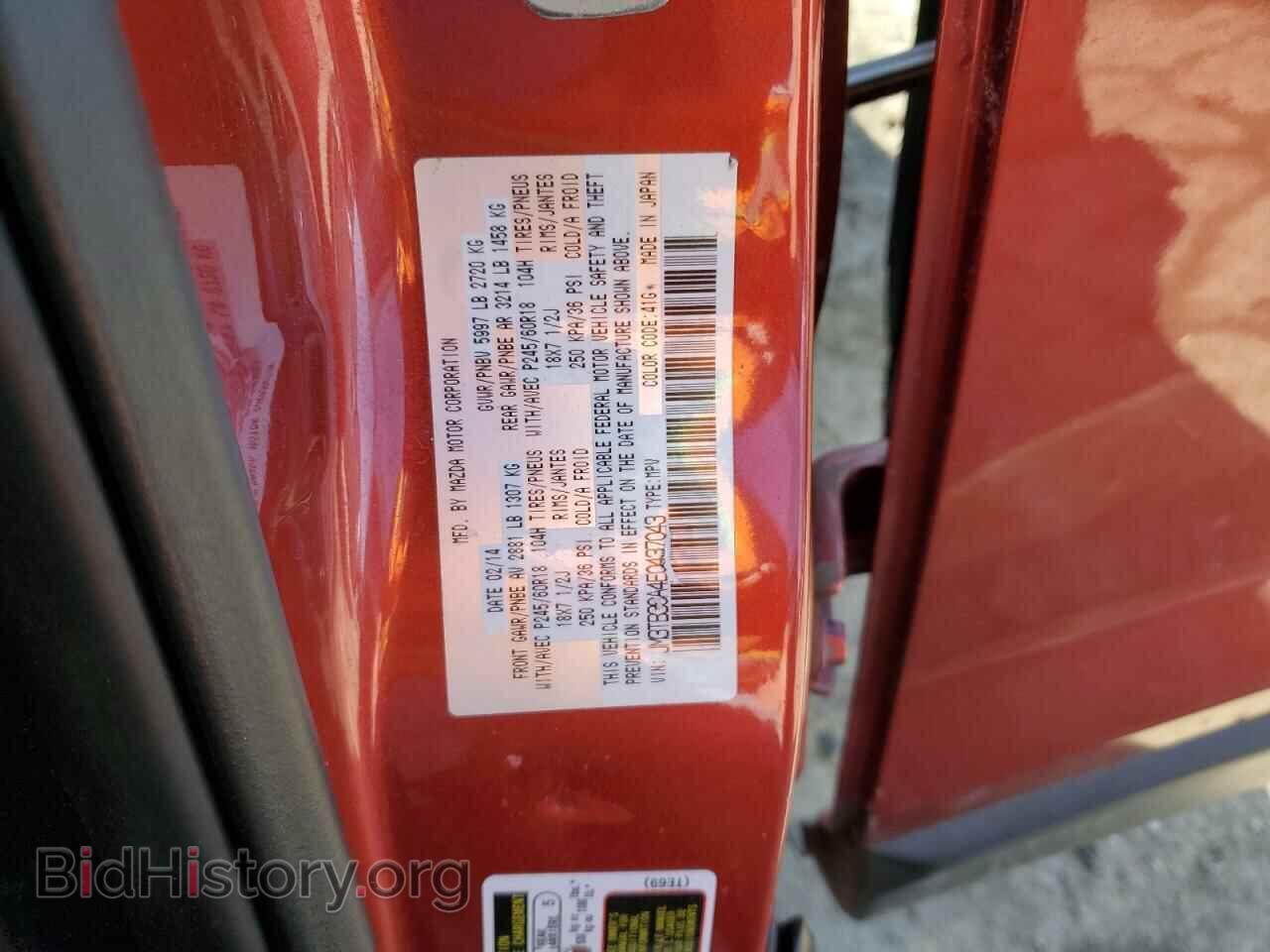 2014 MAZDA CX-9 - VIN: JM3TB3CA4E0437043 - Photo 12