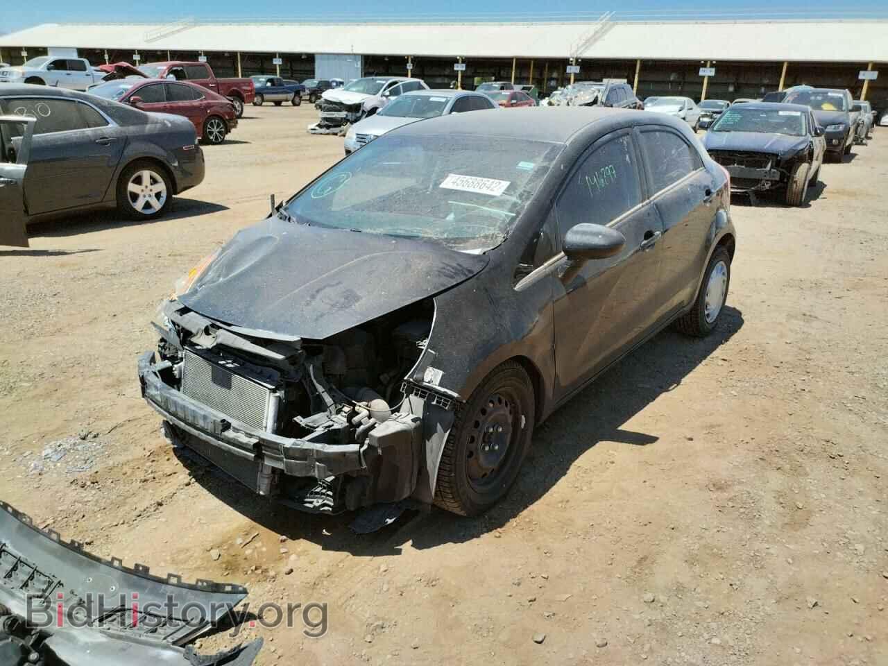 2012 KIA RIO - VIN: KNADN5A36C6012810 - Фото 2