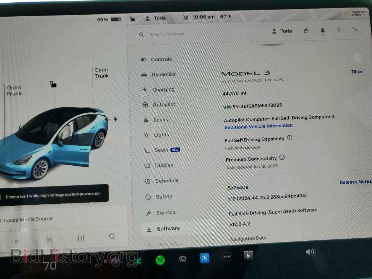 2021 TESLA MODEL 3 - VIN: 5YJ3E1EA8MF978095 - Фото 9