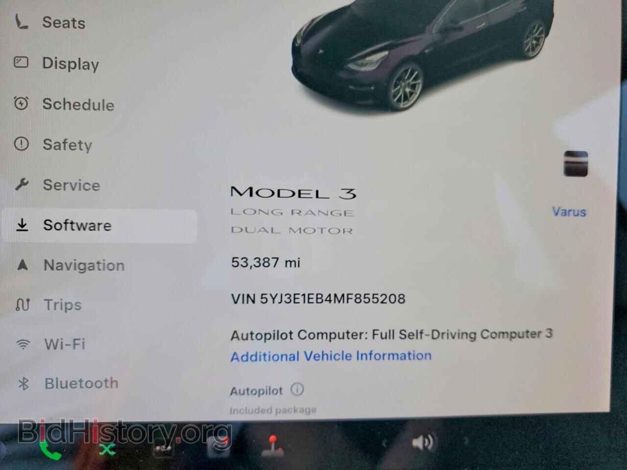 2021 TESLA MODEL 3 - VIN: 5YJ3E1EB4MF855208 - Фото 9