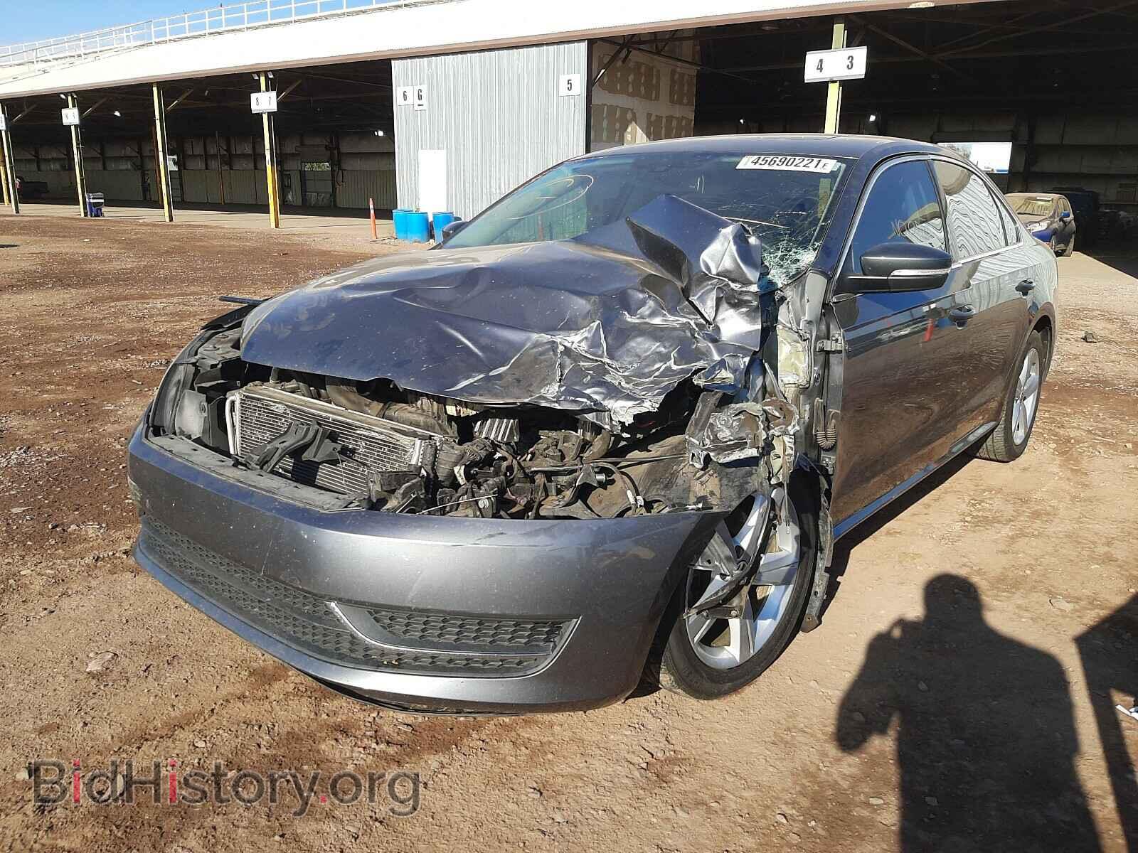 2013 VOLKSWAGEN PASSAT - VIN: 1VWBN7A35DC128666 - Фото 2