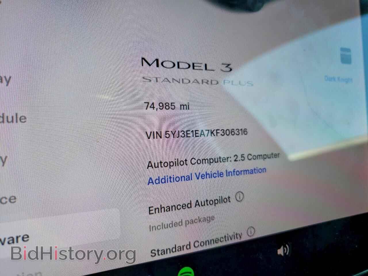 2019 TESLA MODEL 3 - VIN: 5YJ3E1EA7KF306316 - Фото 9