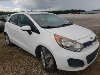 2012 Kia RIO RIO EX, white — VIN KNADN5A39C6035899, Copart