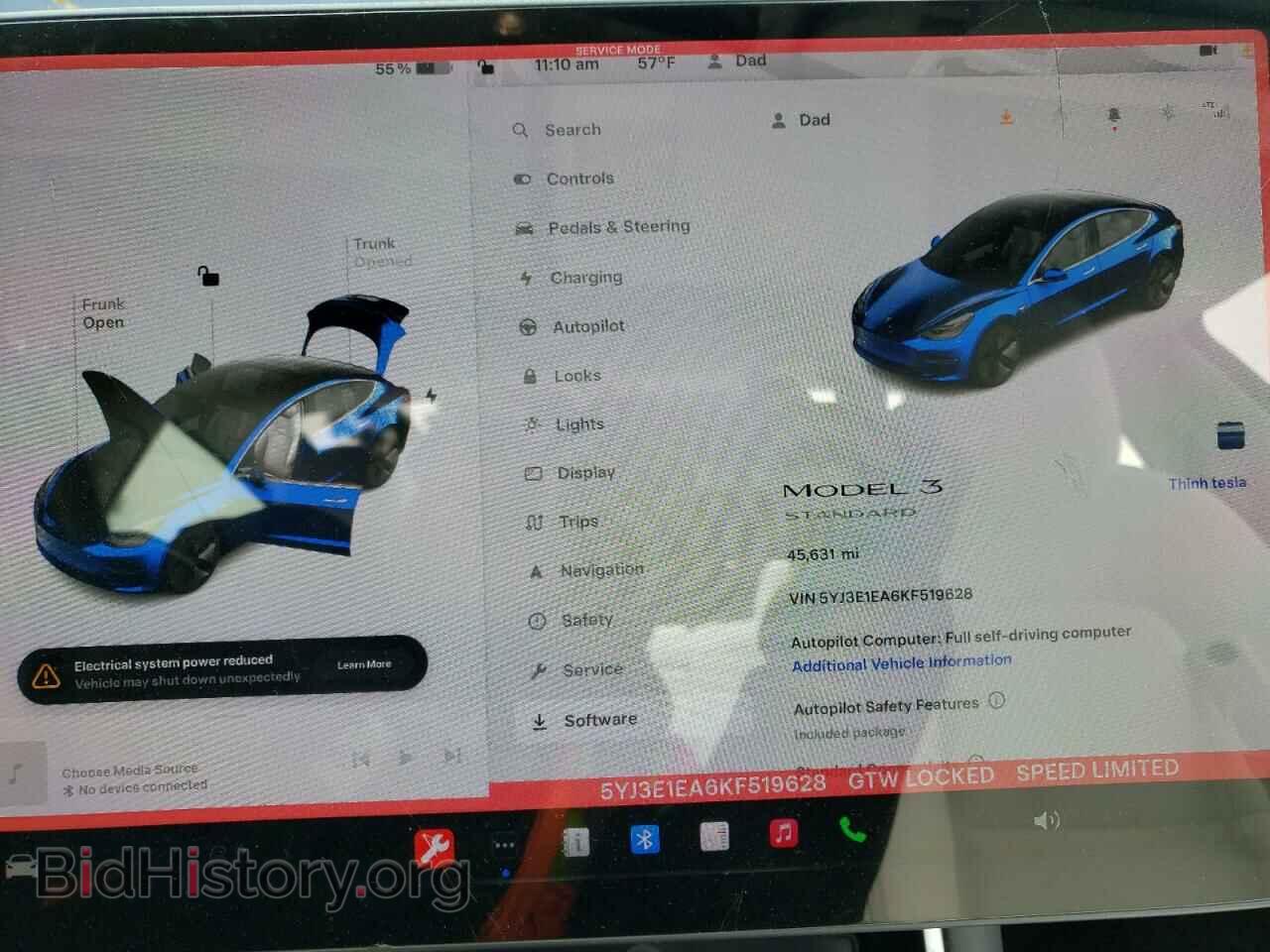 2019 TESLA MODEL 3 - VIN: 5YJ3E1EA6KF519628 - Фото 9