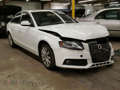 2012 Audi A4 A4 Premium, белый — VIN WAUAFAFL4CN019410, Copart