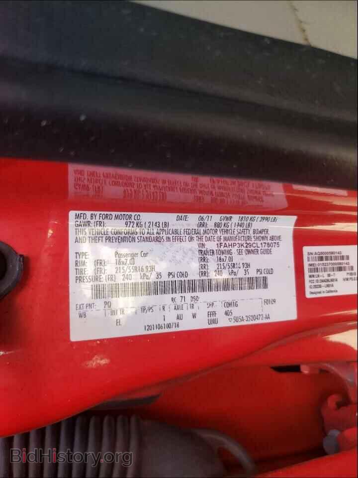 2012 FORD FOCUS - VIN: 1FAHP3K29CL178075 - Фото 10