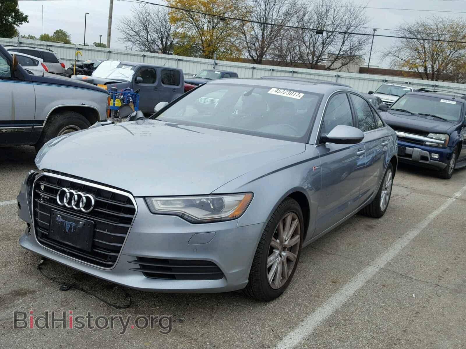 2013 AUDI A6 - VIN: WAUGGAFC1DN006459 - Фото 2