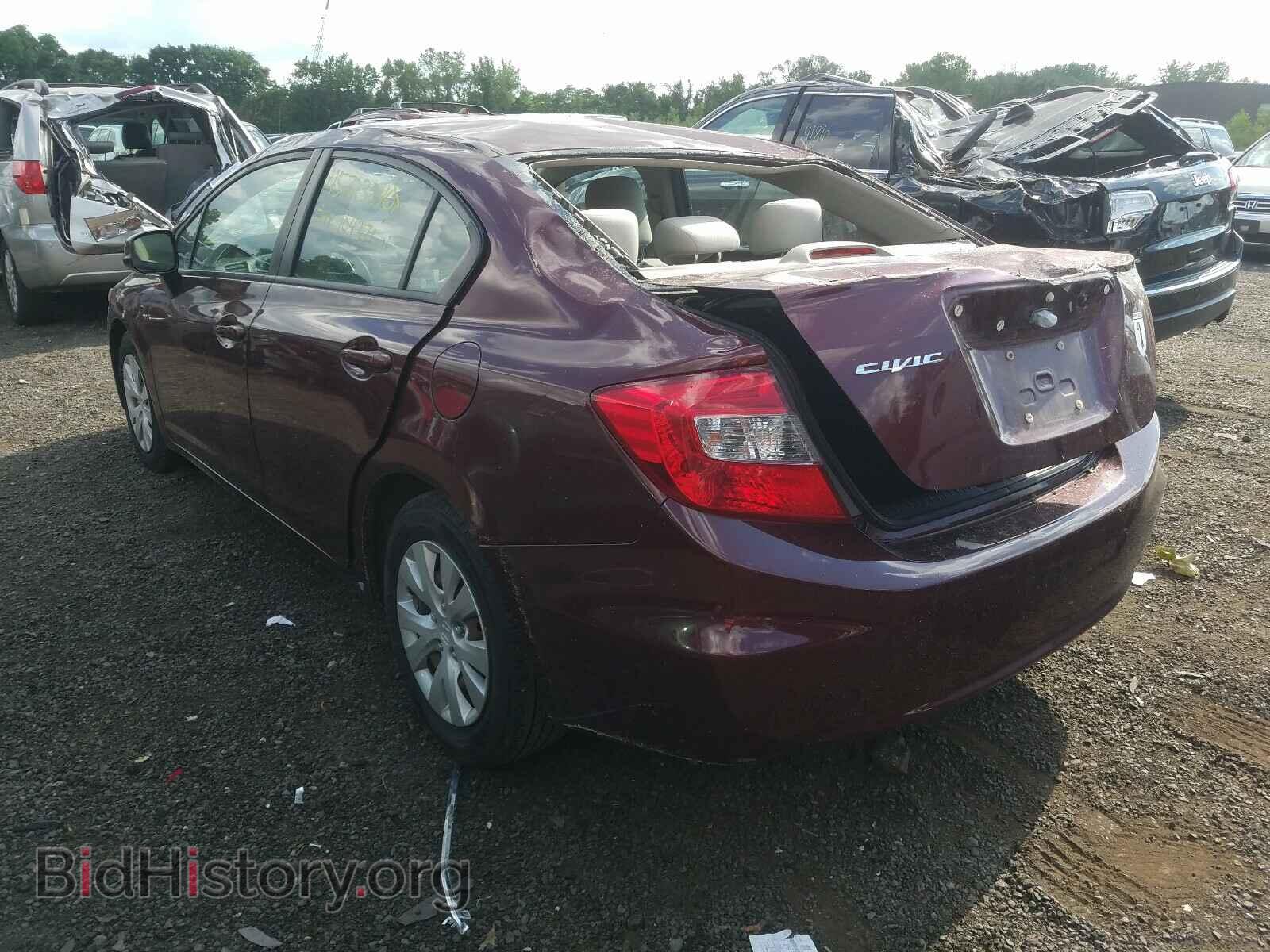 2012 HONDA CIVIC - VIN: 2HGFB2F57CH575412 - Фото 3