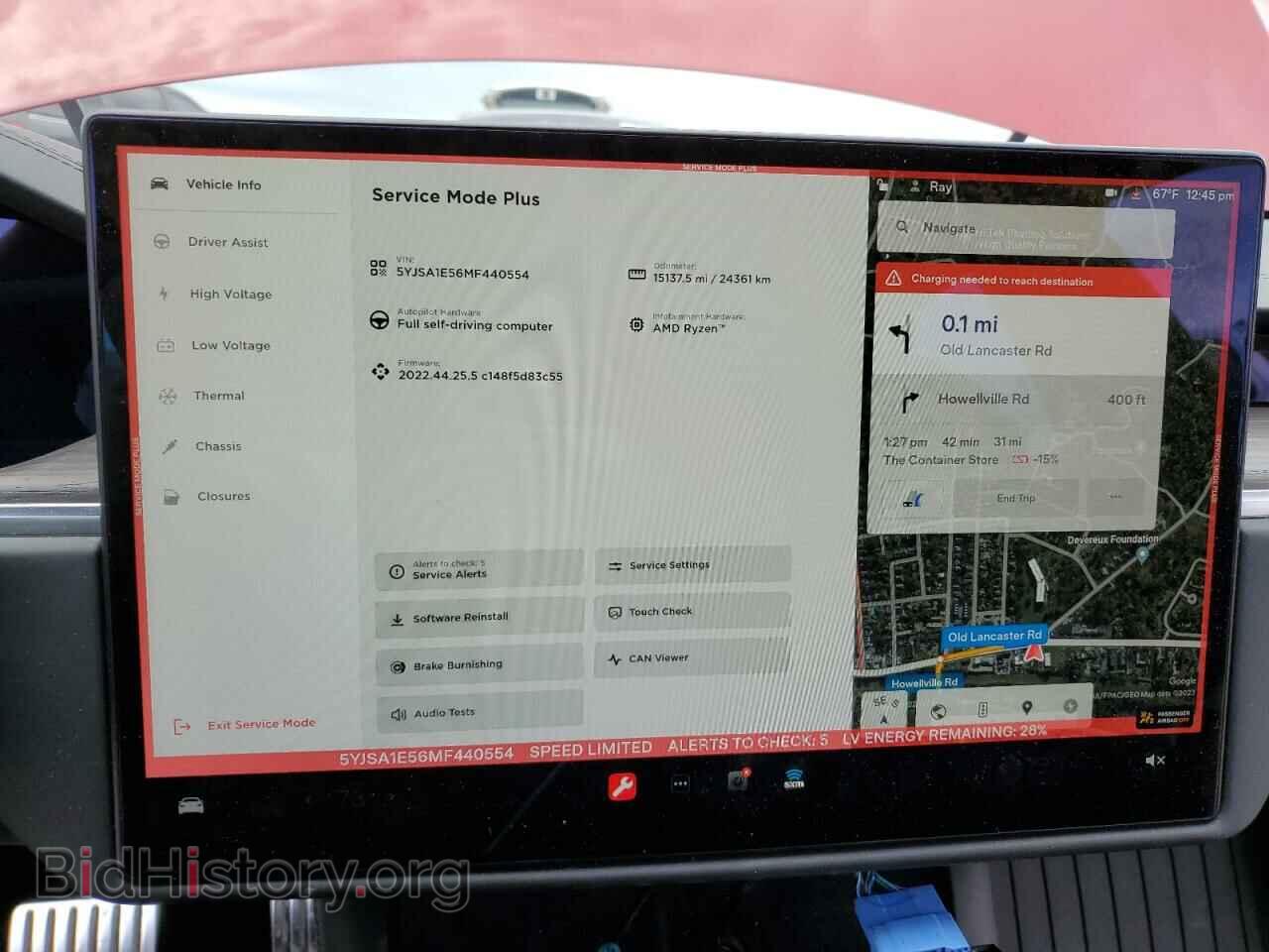 2021 TESLA MODEL S - VIN: 5YJSA1E56MF440554 - Photo 9