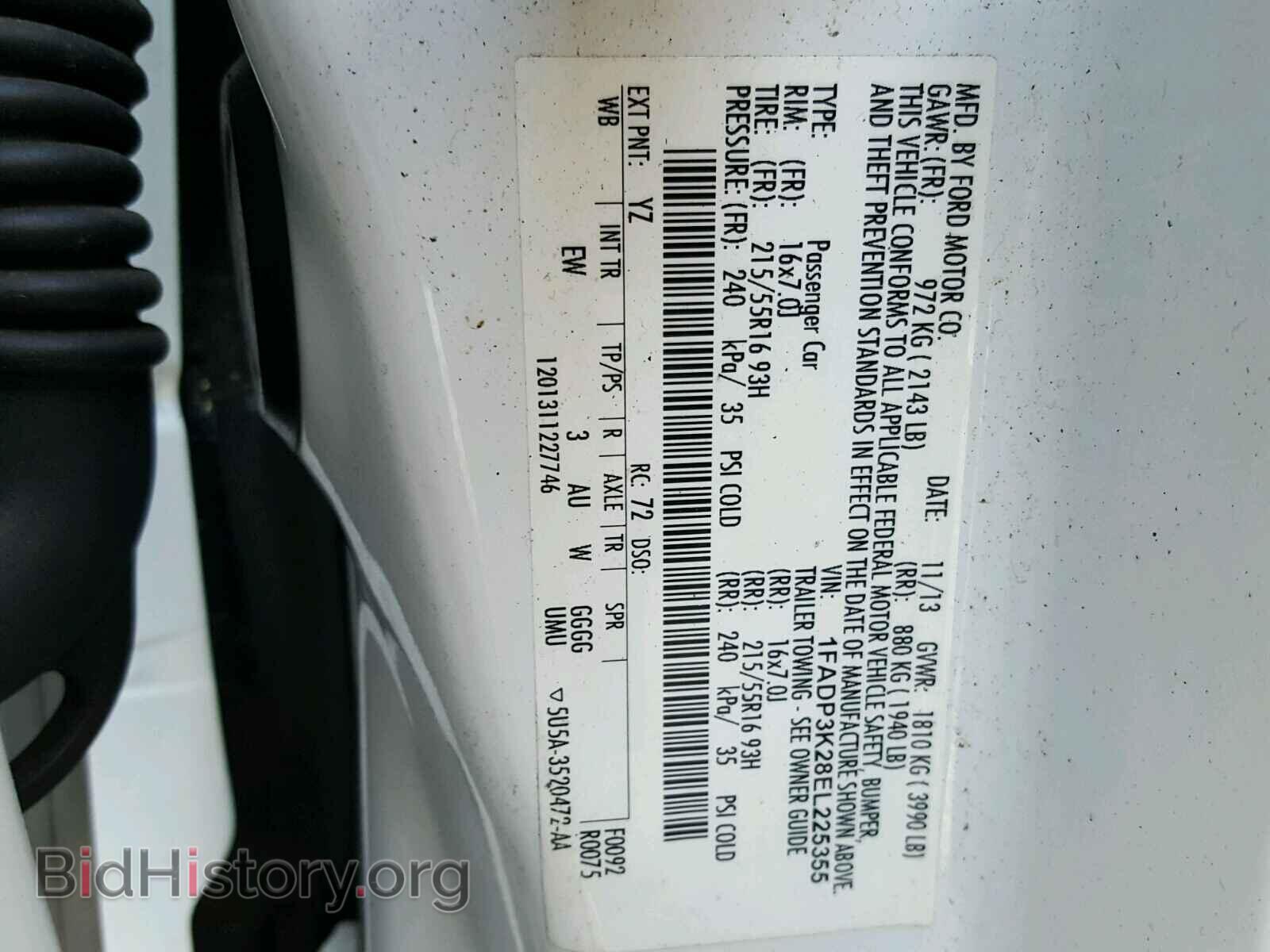 2014 FORD FOCUS - VIN: 1FADP3K28EL225355 - Photo 10