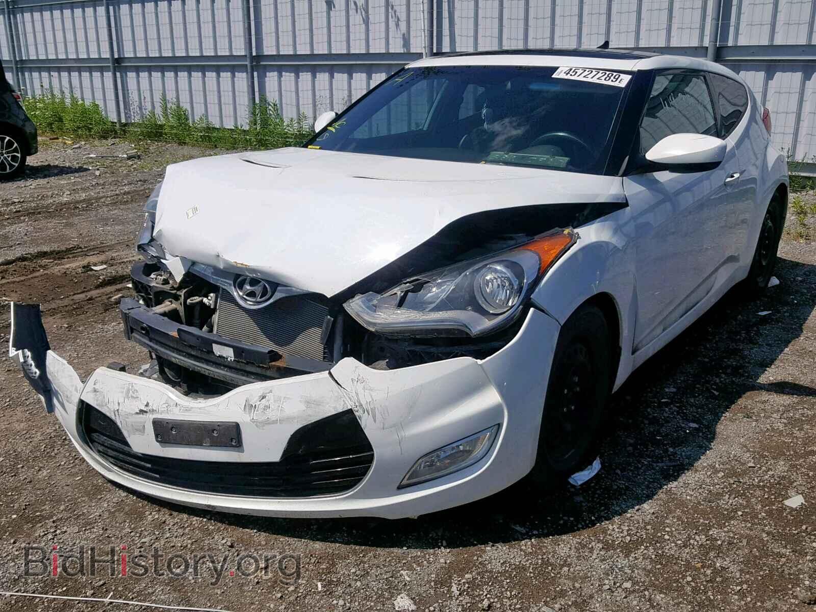 2012 HYUNDAI VELOSTER - VIN: KMHTC6AD2CU042977 - Фото 2