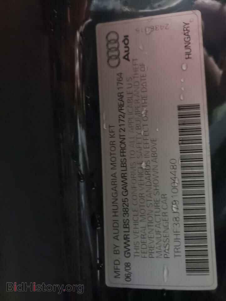 2009 AUDI TT - VIN: TRUHF38J791004480 - Фото 13