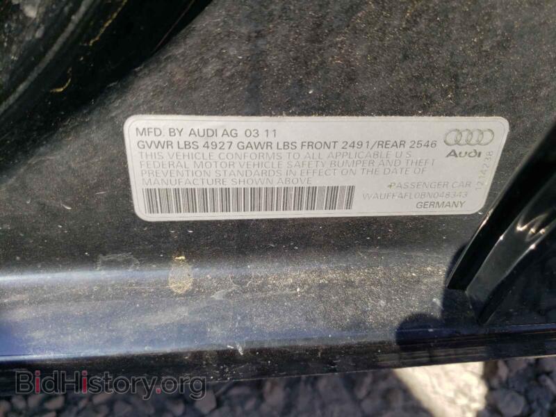 2011 Audi A4 (VIN WAUFFAFL0BN048343) — фото 10 из 10