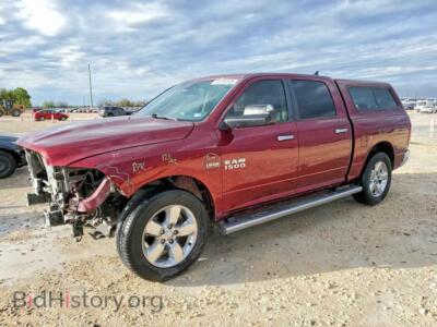 2017 RAM 1500 SLT, темно-бордовый — VIN 1C6RR7LT0HS780908, Copart