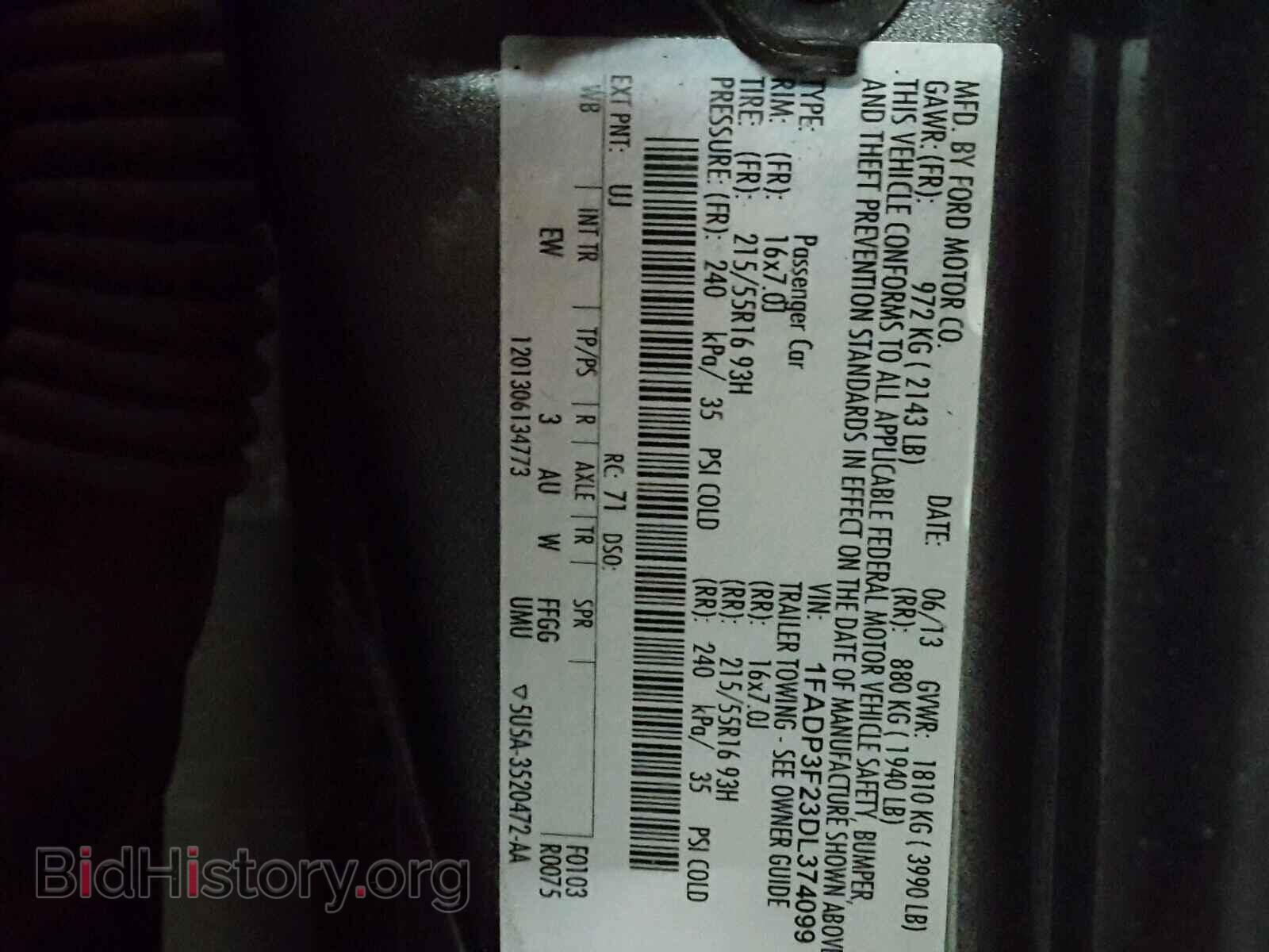 2013 FORD FOCUS - VIN: 1FADP3F23DL374099 - Photo 10
