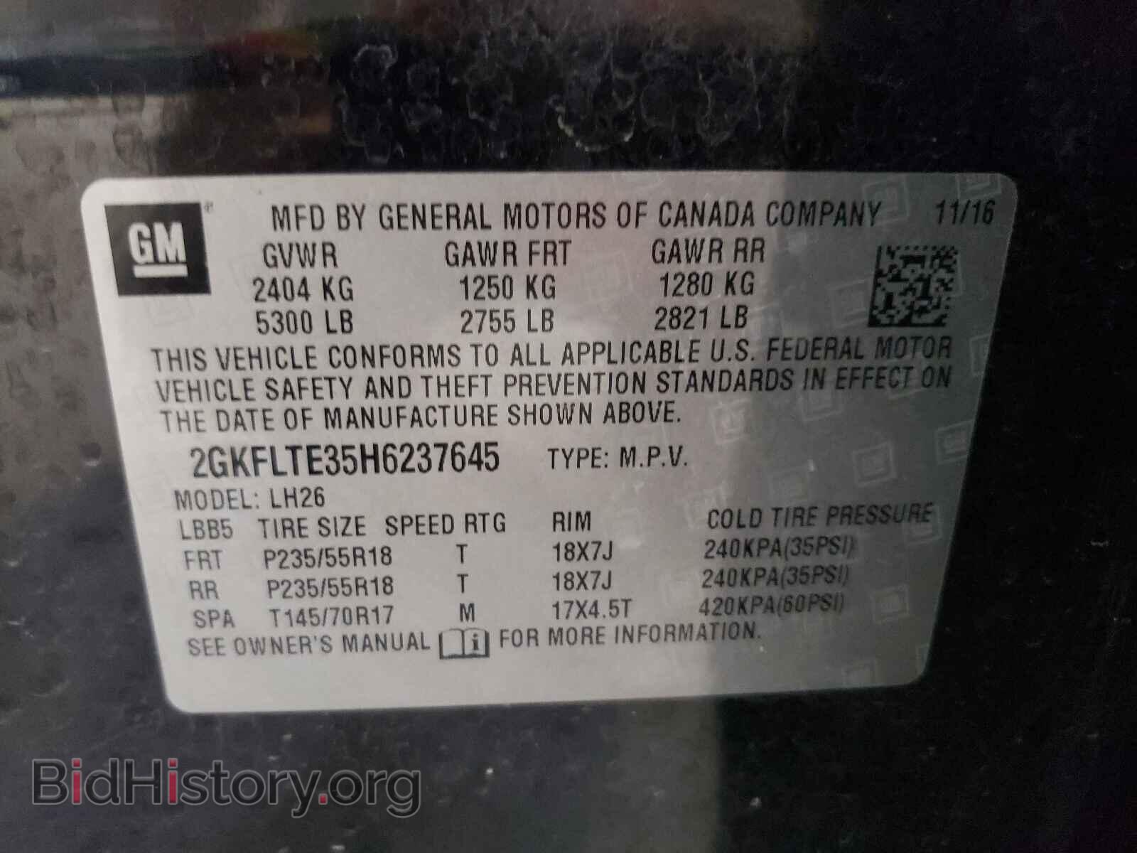 2017 GMC TERRAIN - VIN: 2GKFLTE35H6237645 - Photo 10