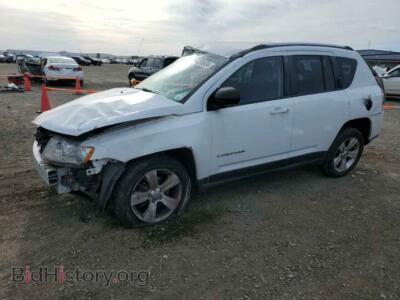 2012 Jeep COMPASS Latitude, белый — VIN 1C4NJDEB7CD612990, Copart