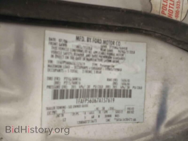 2007 Ford TAURUS (VIN 1FAFP56U67A157619) — photo 10 of 10