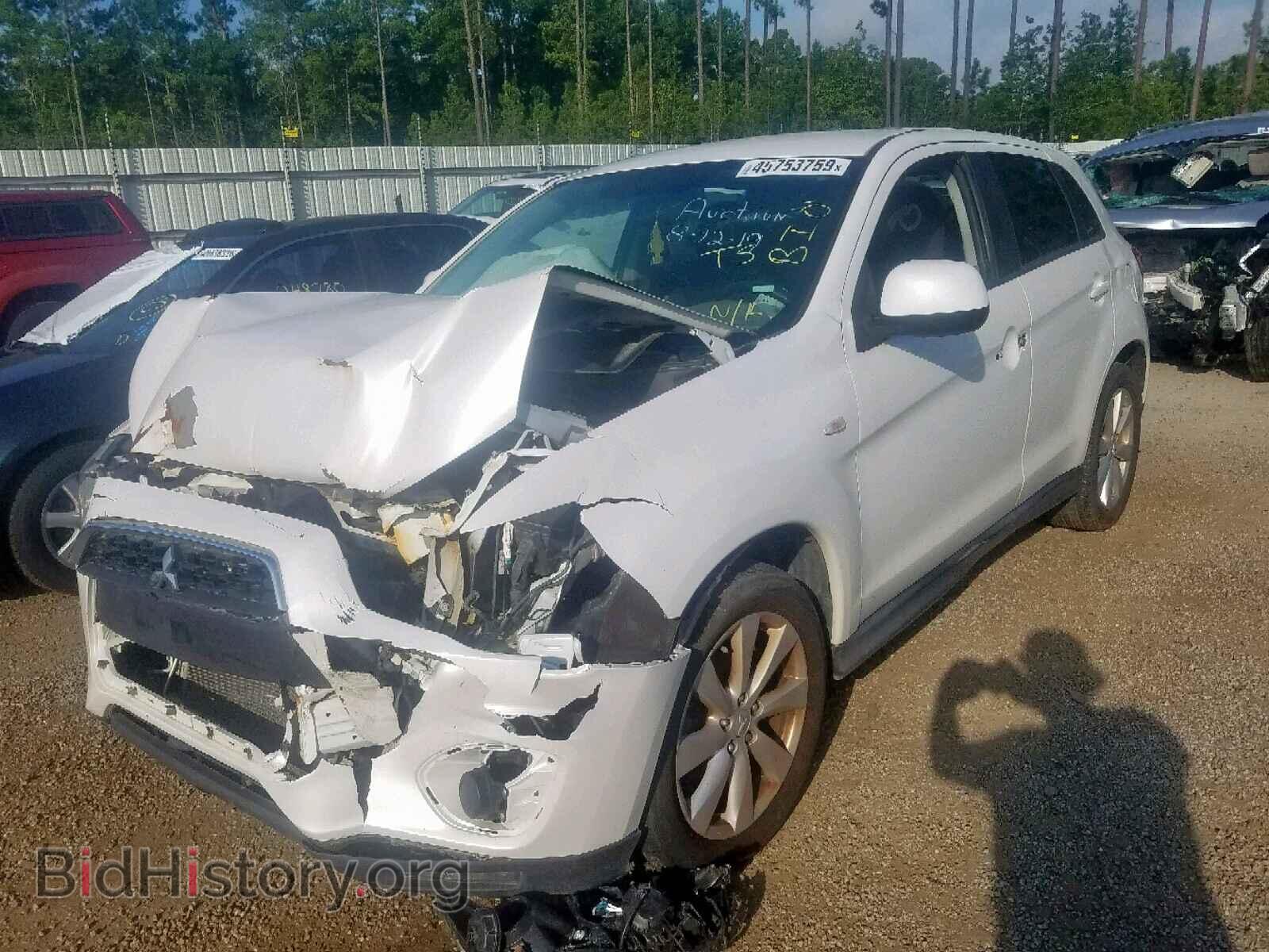 2014 MITSUBISHI OUTLANDER - VIN: 4A4AP3AU2EE008560 - Фото 2