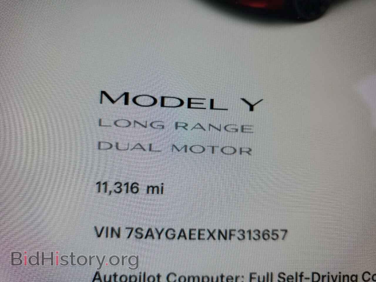 2022 TESLA MODEL Y - VIN: 7SAYGAEEXNF313657 - Photo 9