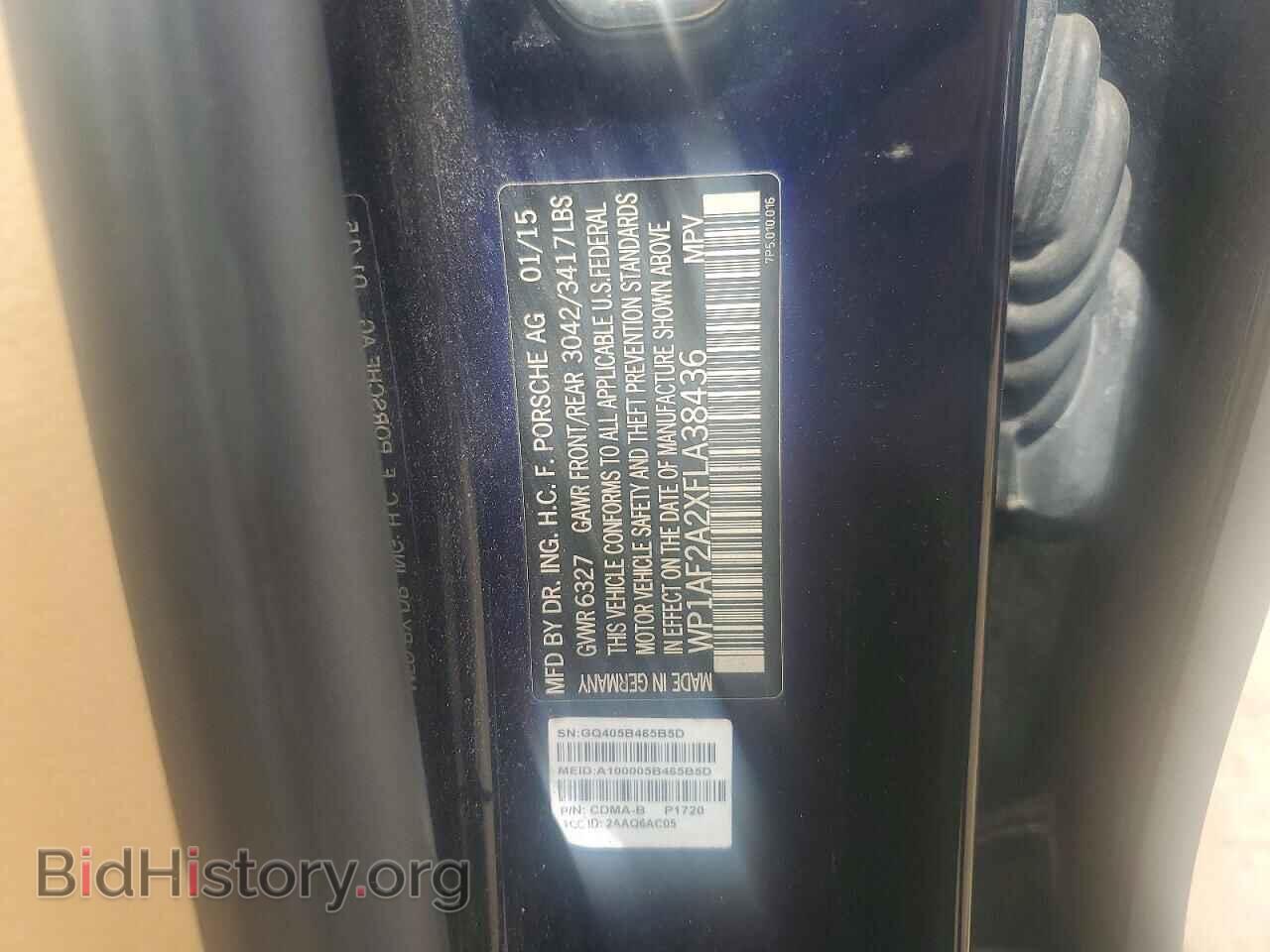 2015 PORSCHE CAYENNE - VIN: WP1AF2A2XFLA38436 - Фото 13
