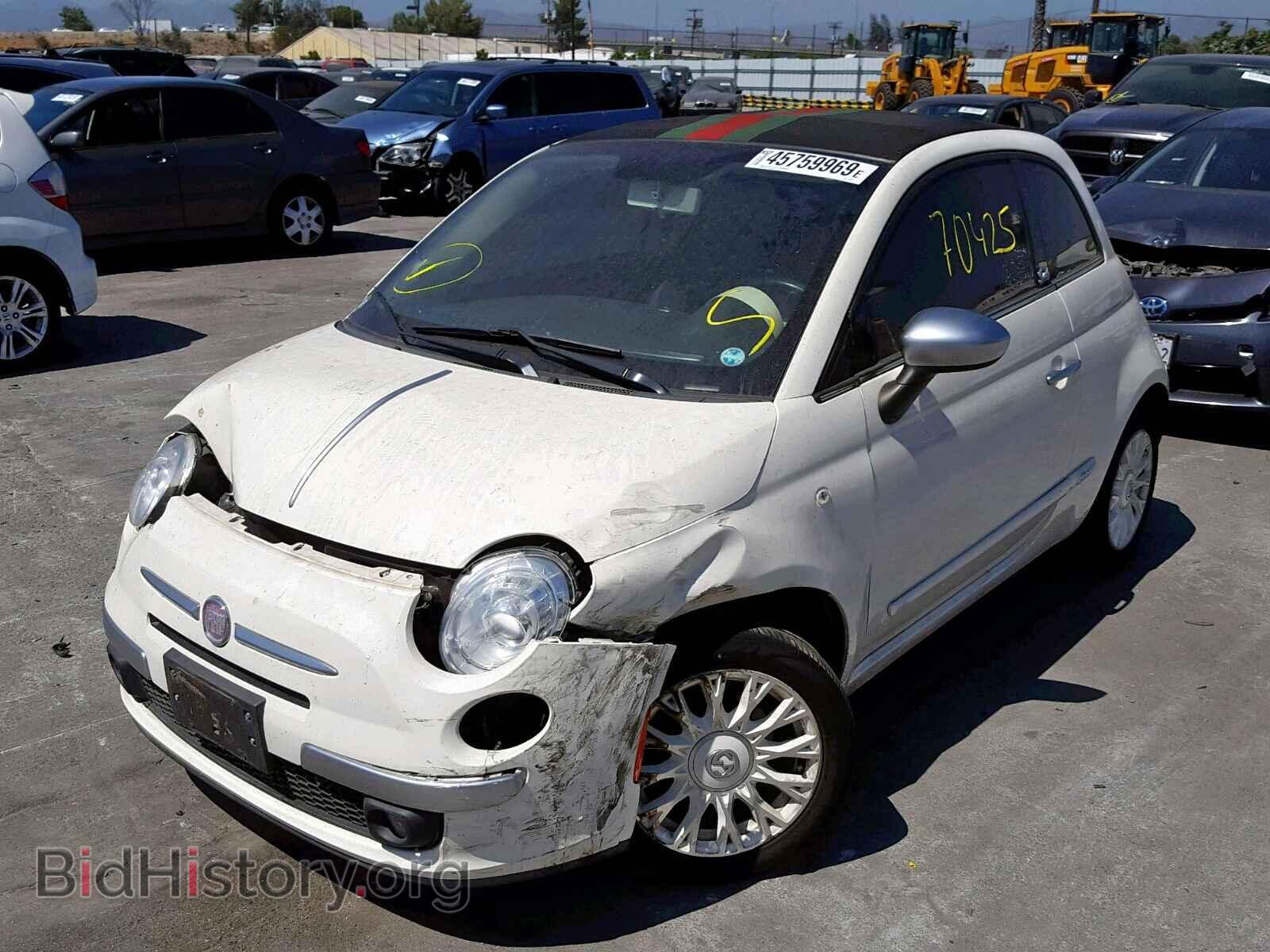 2012 FIAT 500 - VIN: 3C3CFFER6CT225007 - Фото 2