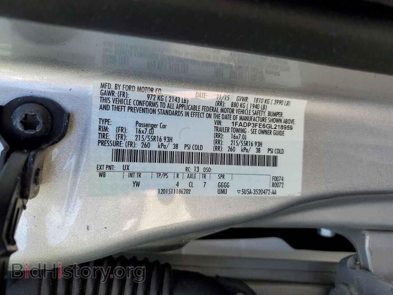 2016 FORD FOCUS - VIN: 1FADP3FE6GL218959 - Photo 13