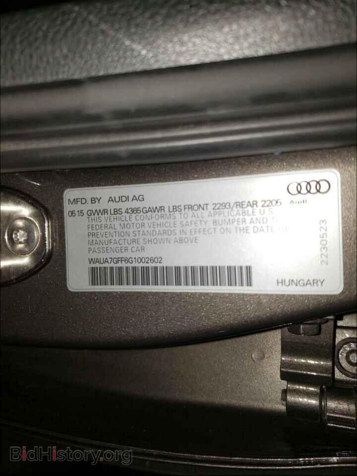 2016 AUDI A3 - VIN: WAUA7GFF6G1002602 - Фото 10