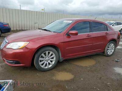 2013 Chrysler 200 TOURING, burgundy — VIN 1C3CCBBB8DN713742, Copart
