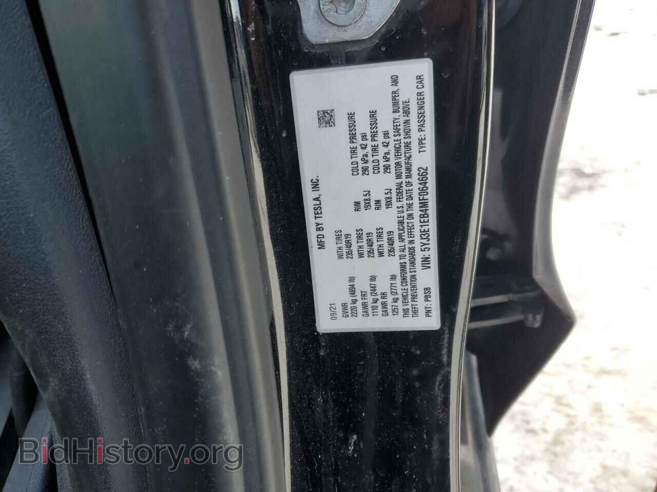 2021 TESLA MODEL 3 - VIN: 5YJ3E1EB4MF064662 - Photo 14