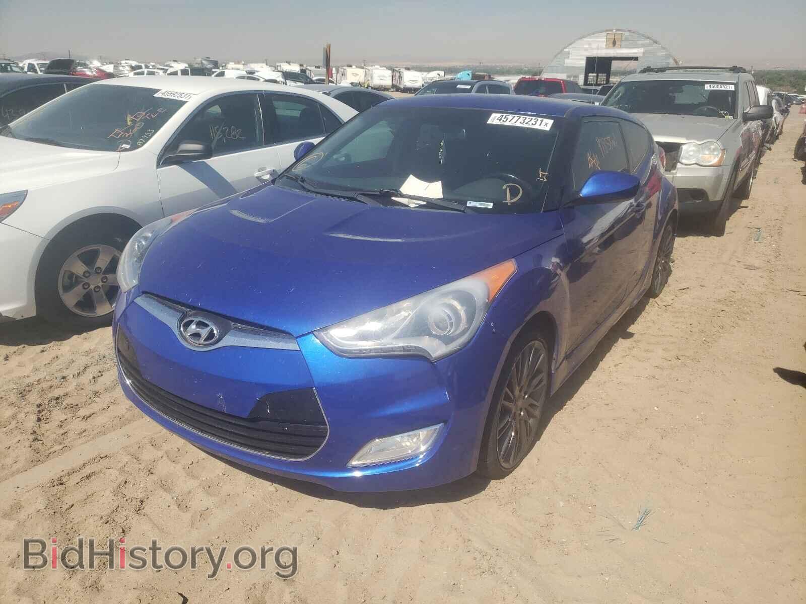 2013 HYUNDAI VELOSTER - VIN: KMHTC6ADXDU142424 - Фото 2