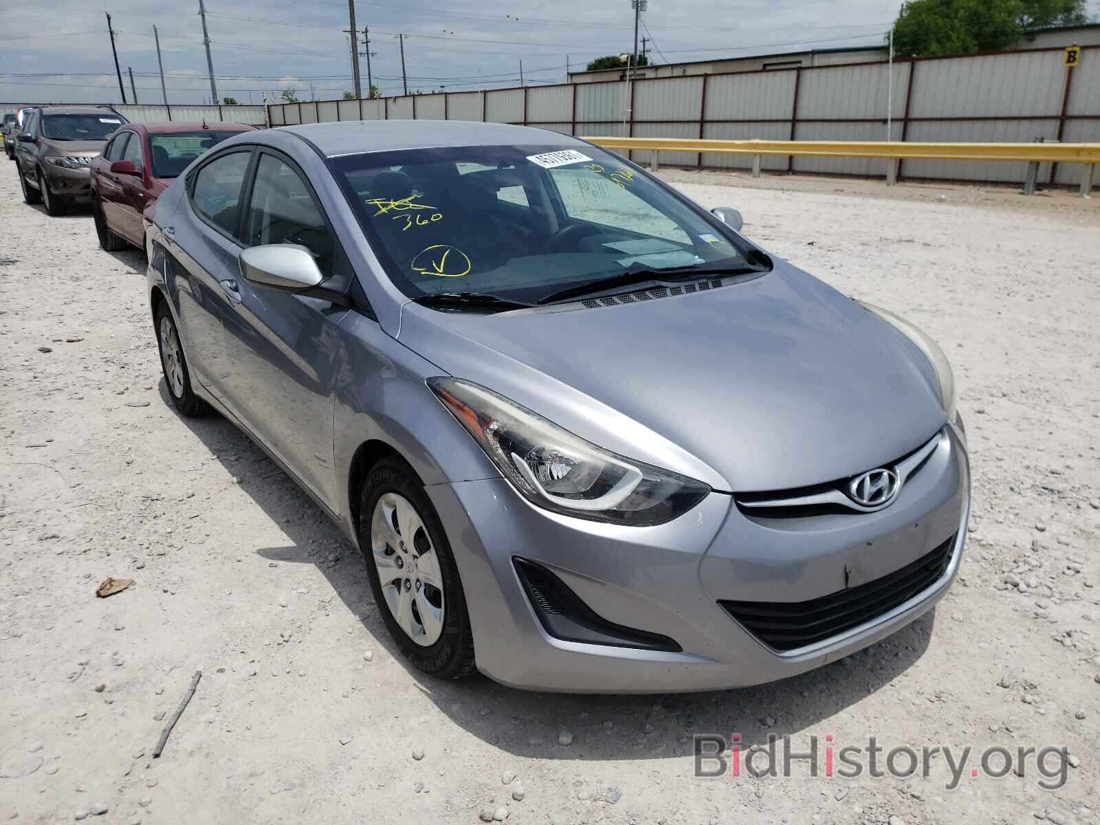 Photo 5NPDH4AE0GH697260 - HYUNDAI ELANTRA 2016