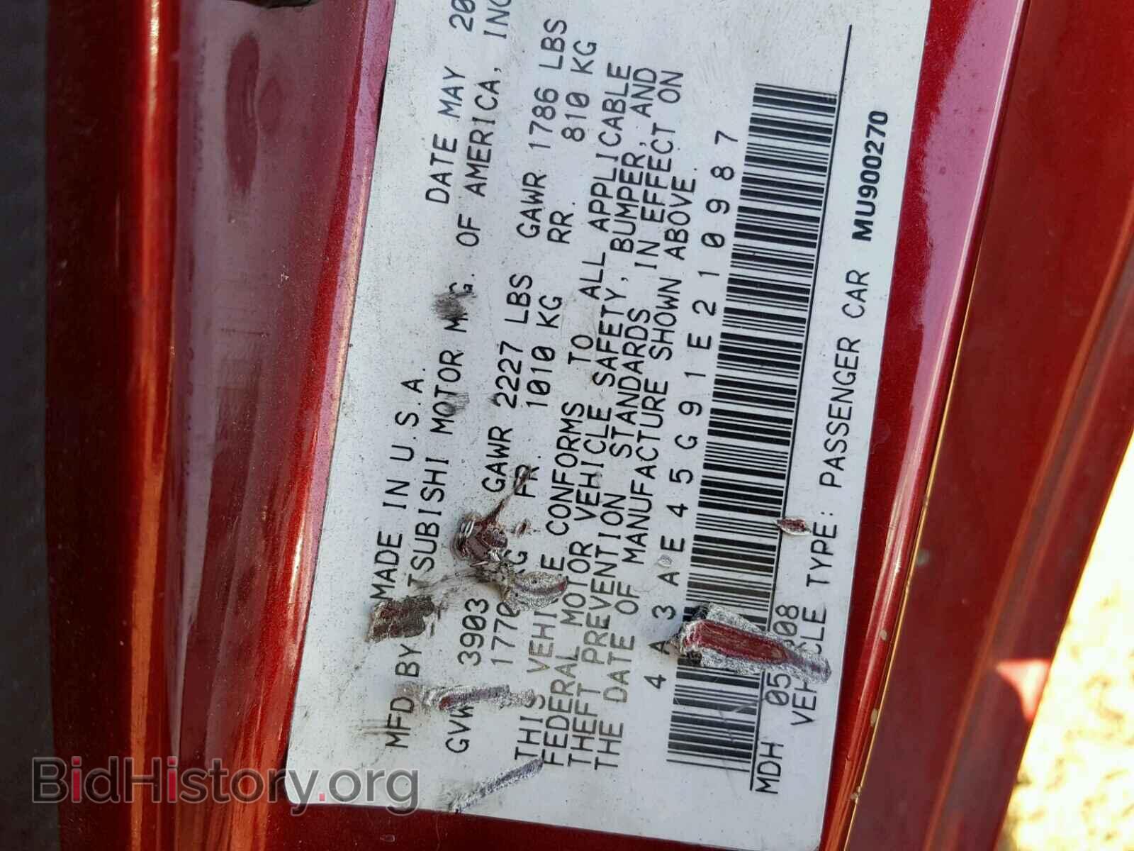 2001 MITSUBISHI ECLIPSE - VIN: 4A3AE45G91E210987 - Photo 10
