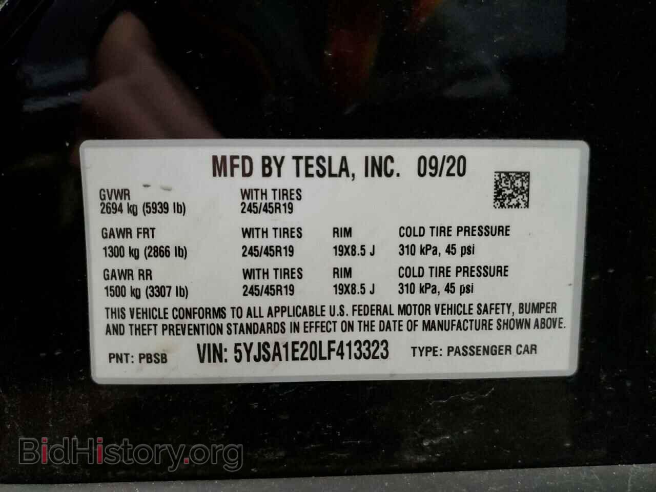 2020 TESLA MODEL S - VIN: 5YJSA1E20LF413323 - Photo 13